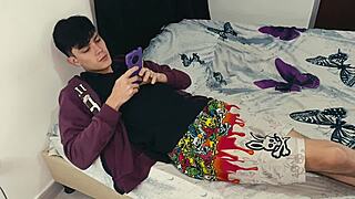 i caught my friend masturbating with his tantaly doll and i helped with his penis