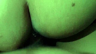 Asian beauty gets licked and fucked missionary to creampie orgasm in doggystyle action.