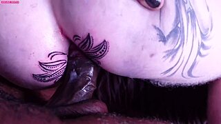 Tatuagem Wife Enjoys Rough Interracial Anal With Ass To Mouth And Fingering Action