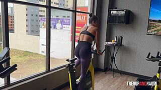 Latinas steamy gym workout turns into intense ass pounding session 💦🍑