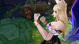 Kda ahri sexy moans in korean voice ryona from league of legends 😘