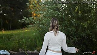 hey, alice flore, why finger your shaved pussy camping?