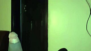 Hot Teen Moaning Loudly While Masturbating Solo with Monster Cock Toy in Hotel Room