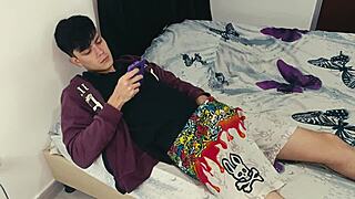 i caught my friend masturbating with his tantaly doll and i helped with his penis