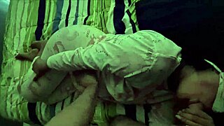 pregnant latina's horny belly gets cum covered after curvy blowjob and tit action