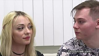 Tony Scores Big With Two Hot Blondes In Wild Office Therapy Session!