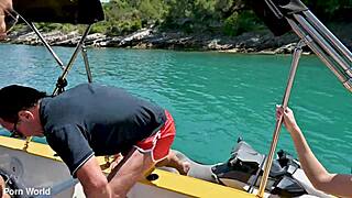 i adore when candee licious and veronica leal dive into lesbian muff diving on a boat