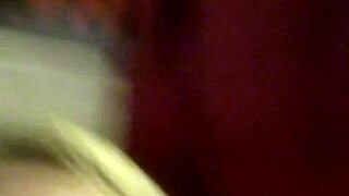 Blonde milf gringa raw shows tits and panties in amateur flashing action