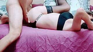 I share passionate elegant moments with my milf in lingerie for homemade erotic fun