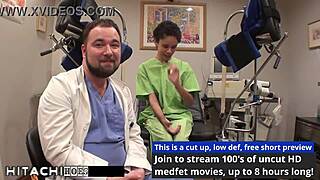 Watch this curly Latina freshman nurse Sandra Chappelle force a Hitachi orgasm on her patient in hospital solo scene 😏