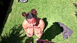 Hey, check out this compilation of a curvy brown BBW in interracial golden shower moments with big features.