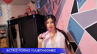 naughty babe teases in short dress no panties grinds on cock