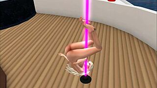 kassie cameltoe lapdance leads to deepthroat anal in polish nightclub