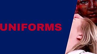 horny pantyhose student masturbates uniform orgasm toys