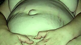 Milf fingers her soft pussy until she cums hard