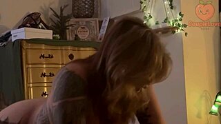 Milf grinds big clit on young face in taboo wet pussy play