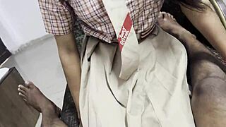 Indian boyfriend fucks hot girl at college residence dorm