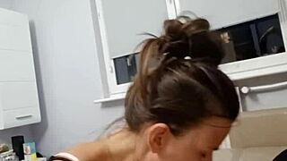 first massive cock gets fully sucked dry by eager fan