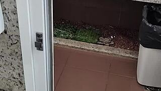 jerking small cock in public toilet