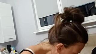 first massive cock gets fully sucked dry by eager fan