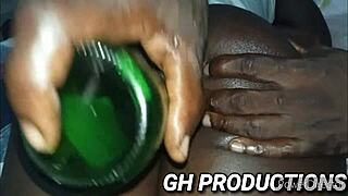yo check this bottle stuffing yaa yaas pussy and ass at the club