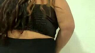 Sigilosa BBW Dances Oiled Ass in Fishnets Backstage