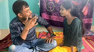 Desi boyfriend fucks hot girlfriends together muff diving anal