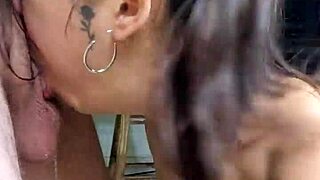 Wow, deepthroat that throbbing cock in POV and swallow every hot cum drop!