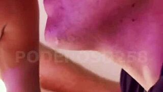 corno sleeps as i creampie his wife then she smothers his face in cum