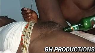 yo check this bottle stuffing yaa yaas pussy and ass at the club