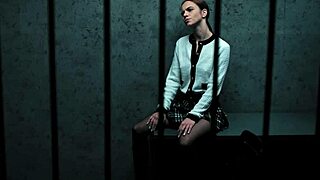 redhead mommy doll frozen in escape room takes brutal doggystyle pounding