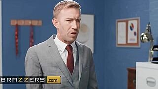 catherine knight blows xander and danny d in steamy office threesome