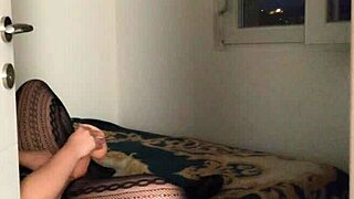 Caught Curvy Teen Moaning with Monster Dildo in Tight Pussy