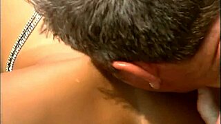 Mature stud pounds exotic babe's pussy cowgirl on seaside rocks