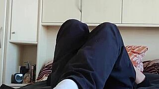 Wanna see my white sneaker socks foot tease? 😏