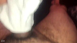 guy pounds homemade fleshlight closeup intense