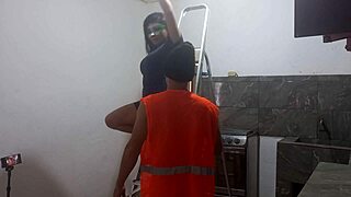 Hey builder, notice your muscles? Suck your cock then bend me over for doggystyle pounding?