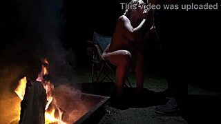 Curvy babe naked forest cock sucking adventure!