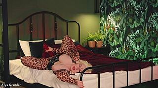 mature blonde's pierced pussy ripped open in spandex fuck