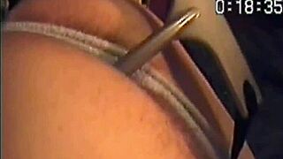 bisexual guy tied up teased with dildo and scraper anal insertion