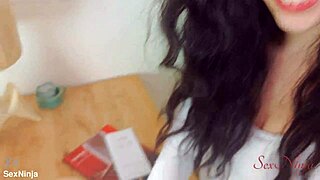 saleswoman demos tight pussy sex doll missionary style?