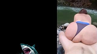 Venezuelan Woman Enjoys Raw Outdoor Sex by the River with Big Natural Tits